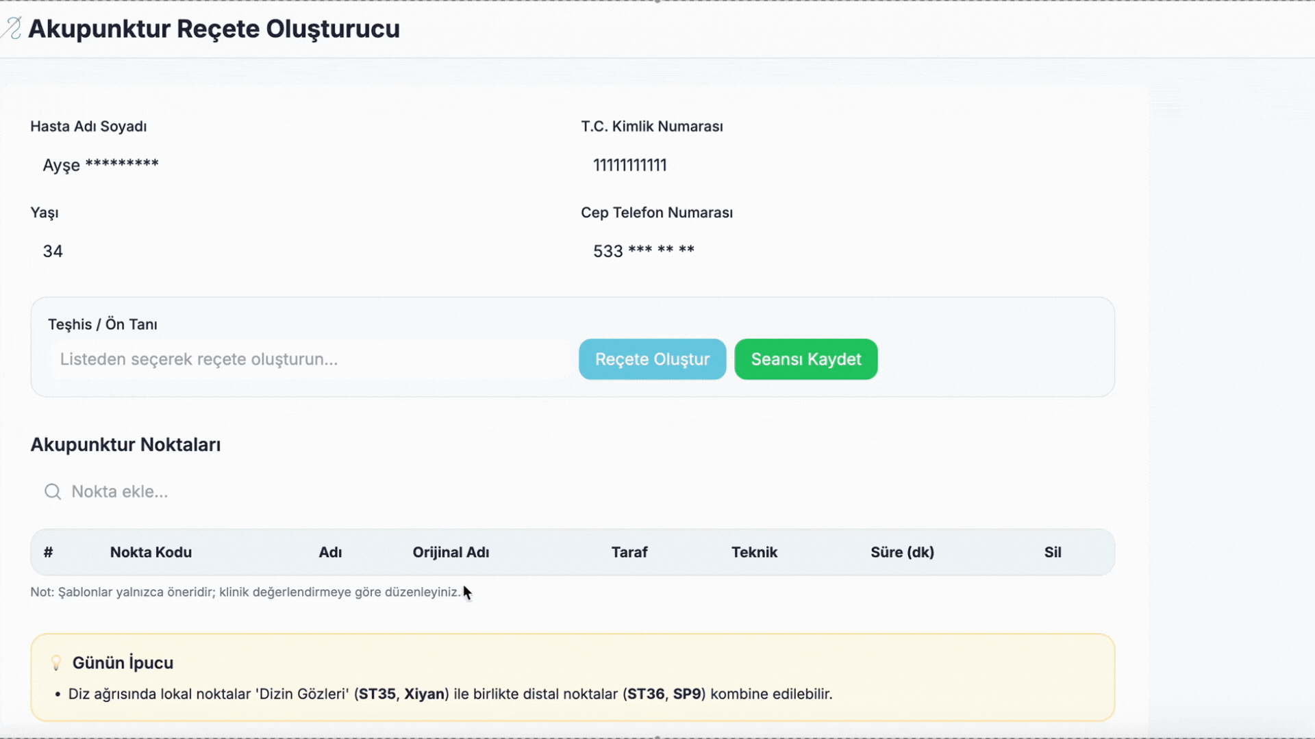 Akıllı Akupunktur Uygulaması Tanıtımı